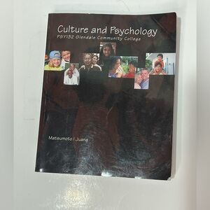 Culture and Psychology PSY132 Glendale Community College Paperback